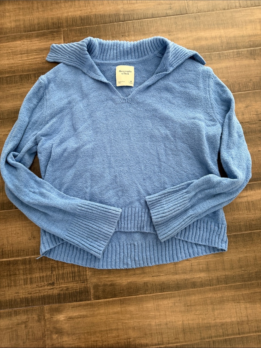 Abercrombie & Fitch Light Blue V-Neck Sweater